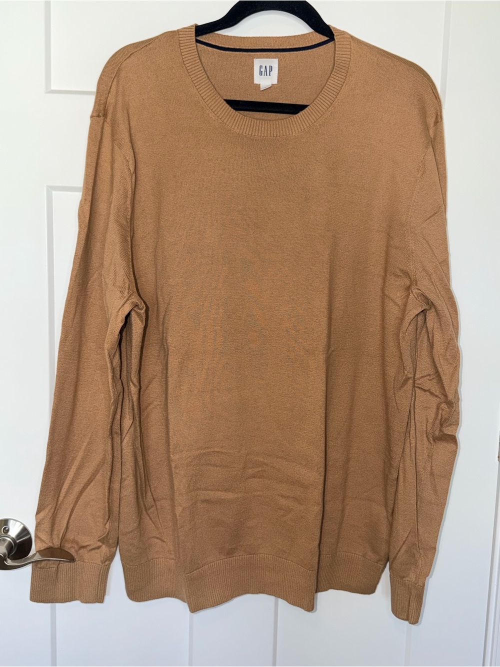 Gap Brown Rib Trimmed Crew Neck Sweater